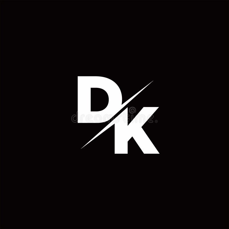 DK Letter Logo Vector Monogram Stock Vector - Illustration of element ...