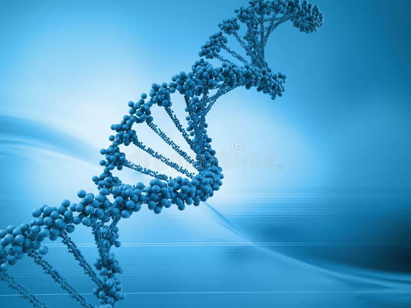 Illustrazione digitale di un dna.