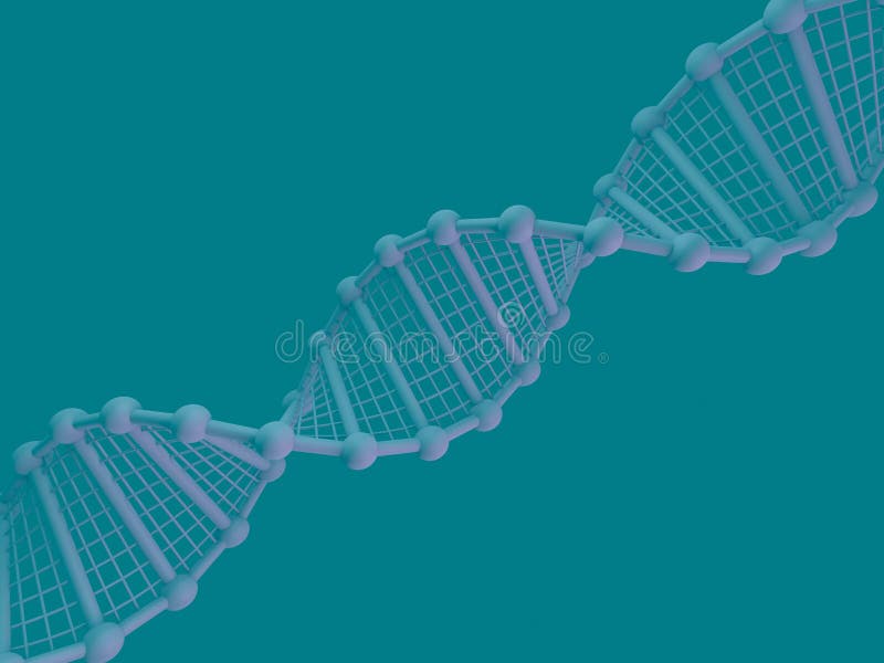 DNA chain. Abstract scientific background. 3D rendering vector illustration DNA chain. Abstract scientific background. 3D rendering vector illustration