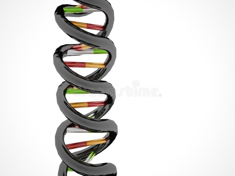 DNA-concept op wit vector illustratie