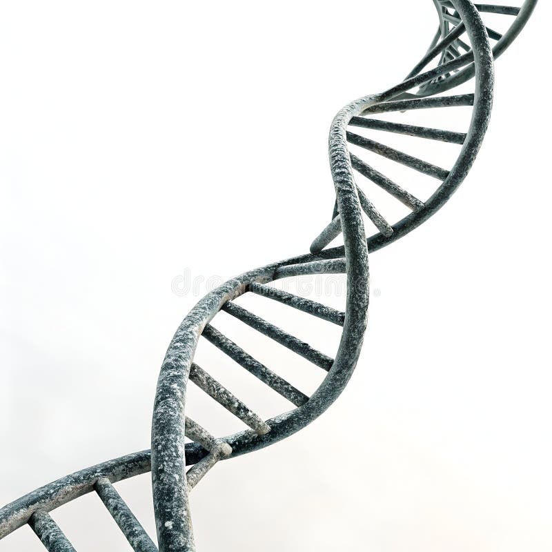Dna helix-sekvens stock illustrationer