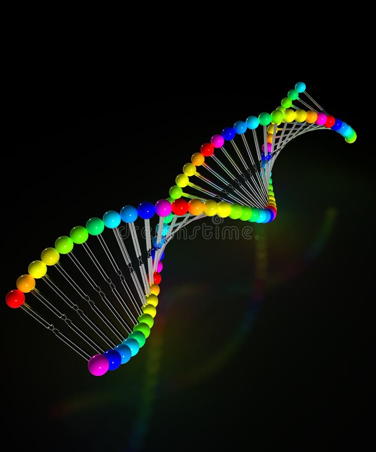 DNA is made of multicolored beads №1