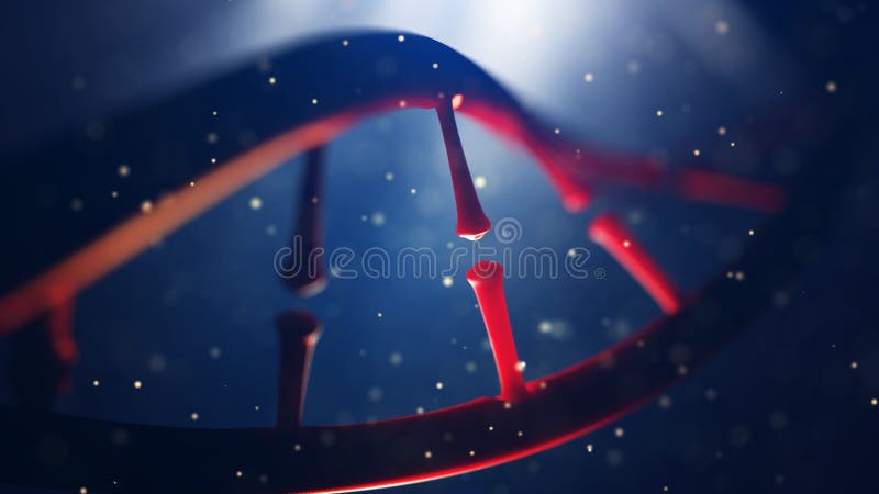 DNA molecule. Closeup of concept human genome.