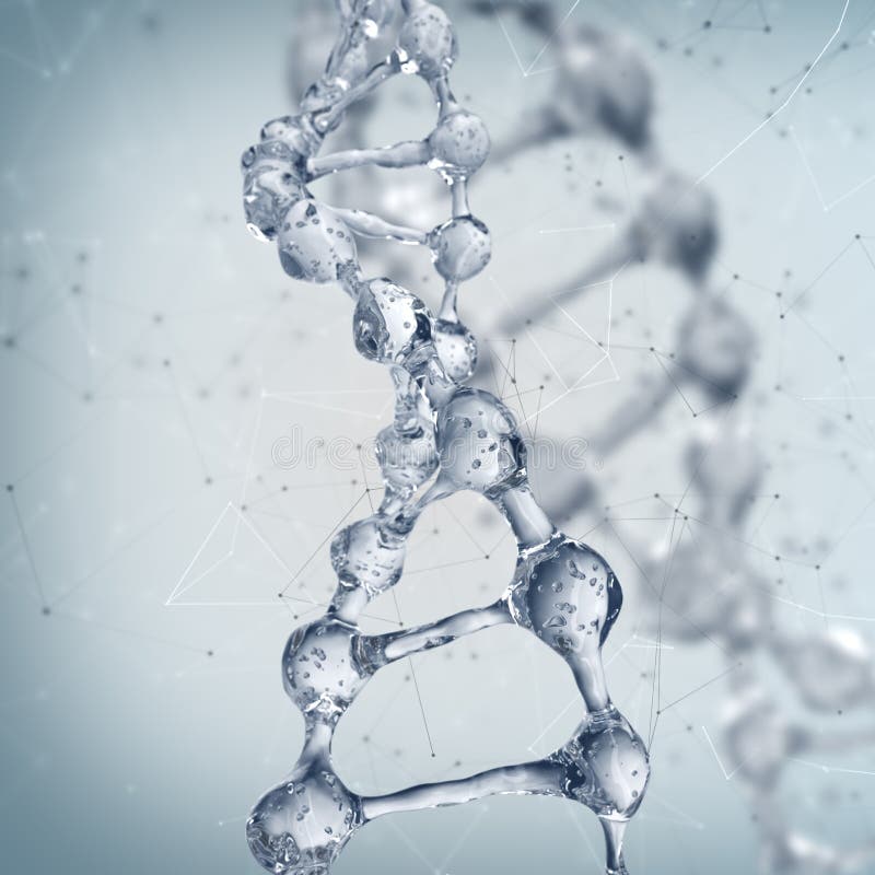 DNA molecules on the science background. royalty free illustration DNA molecules on the science background. royalty free illustration
