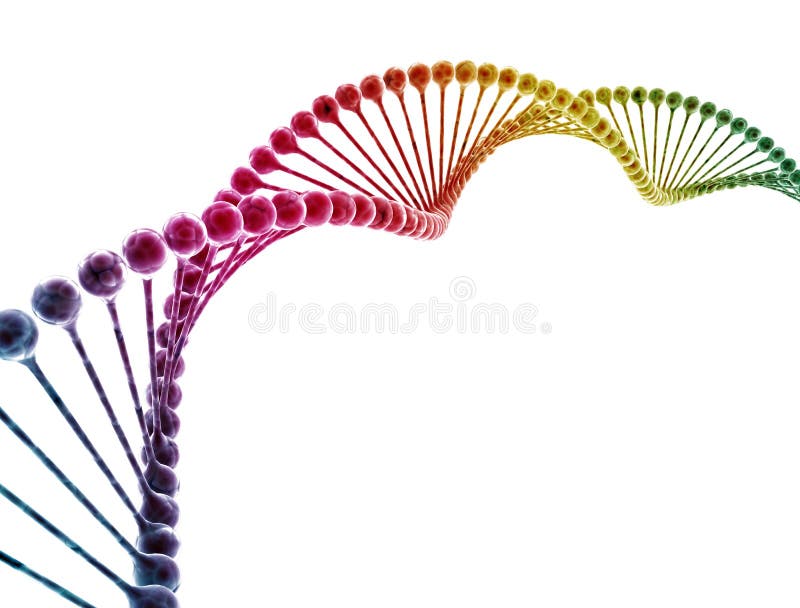 DNA multi color royalty free illustration
