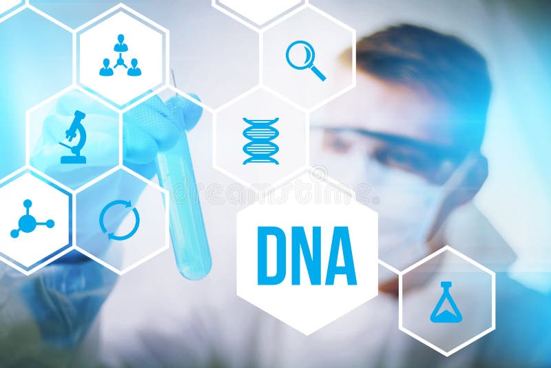 DNA molecule research or forensic science use. DNA molecule research or forensic science use.