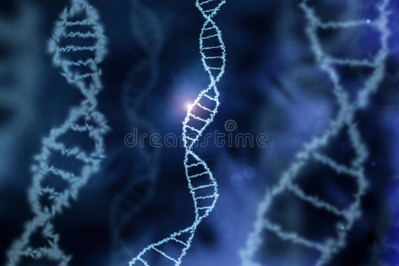 A dna specific genom background blue