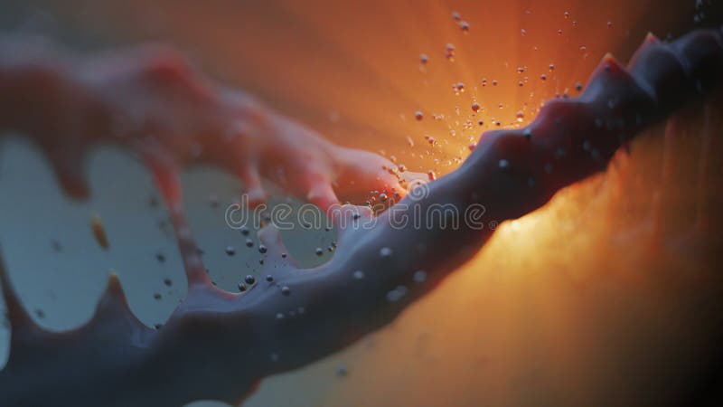 The DNA spiral, the movement of molecules in the microcosm, the evolution of life and the formation of the genetic code of living organisms, 3d concept. Code division stock images, royalty-free photos and pictures