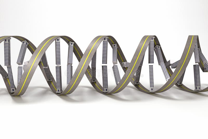 DNA strand of Building stock illustration
