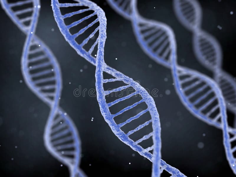 DNA strings on dark background stock photo DNA strings on dark background stock photo
