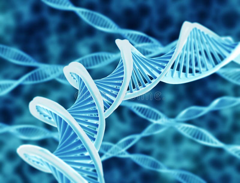 DNA strings stock illustration