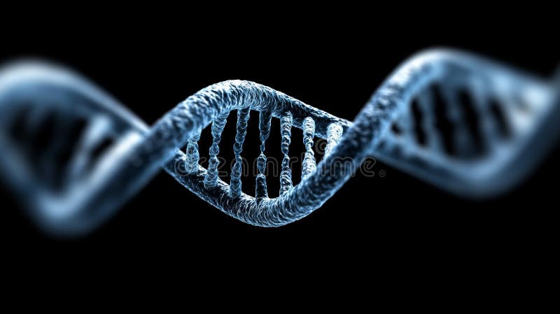 DNA双螺旋的细观探索遗传密码与生物遗传的复杂性 向量例证