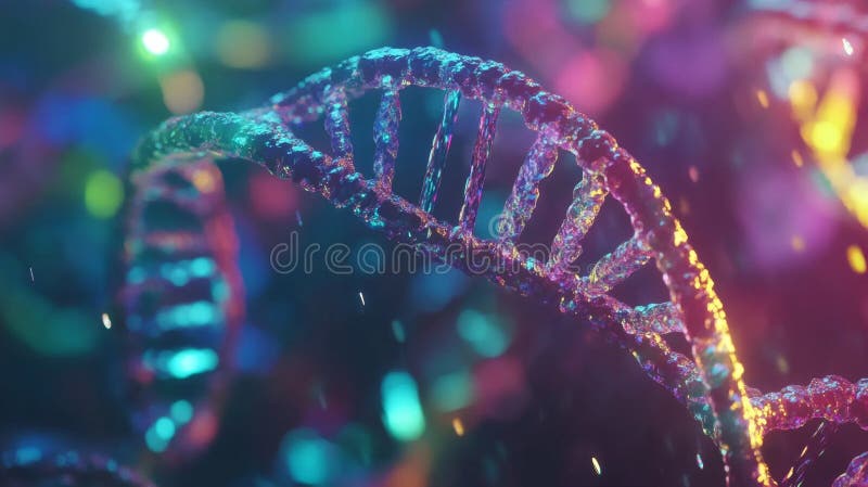 DNA链修复过程中复杂美的探索 皇族释放例证