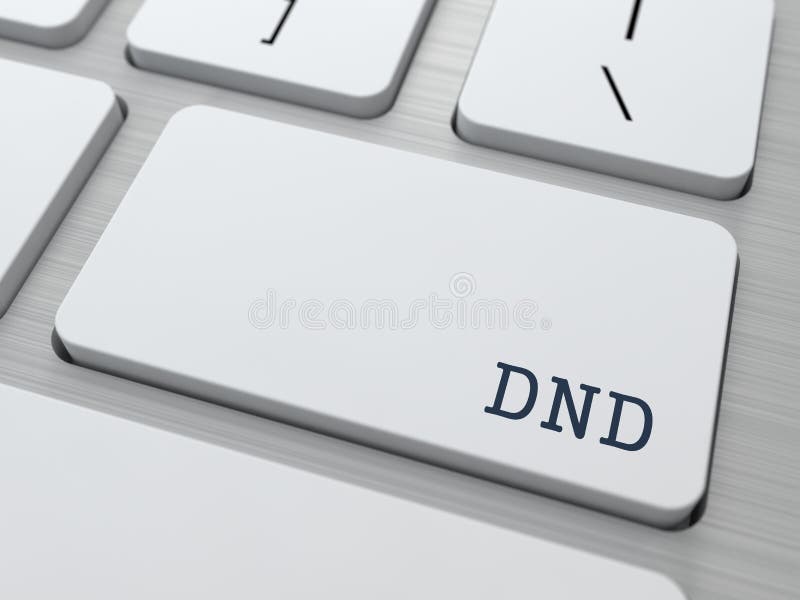 DND. Conceito do Internet. ilustração stock DND. Conceito do Internet. ilustração stock