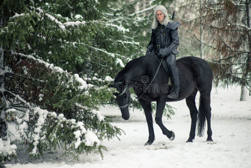 Cosplayer in Image of a Character Yennefer of Vengerberg from the Game or  Film the Witcher in Winter Forest at Sunset Editorial Stock Photo - Image  of dnipro, netflix: 172111433