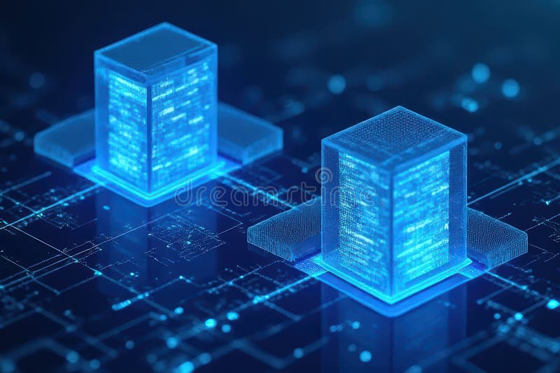 DNS Hosting Demonstration of Innovative Network Technologies royalty free illustration