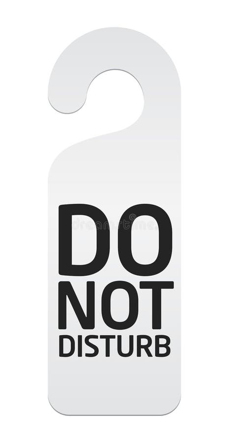 Please Do Not Disturb with Stop Icon - Door Hanger