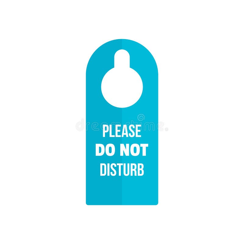 Download Do Not Disturb Tag Icon, Flat Style Stock Vector ...