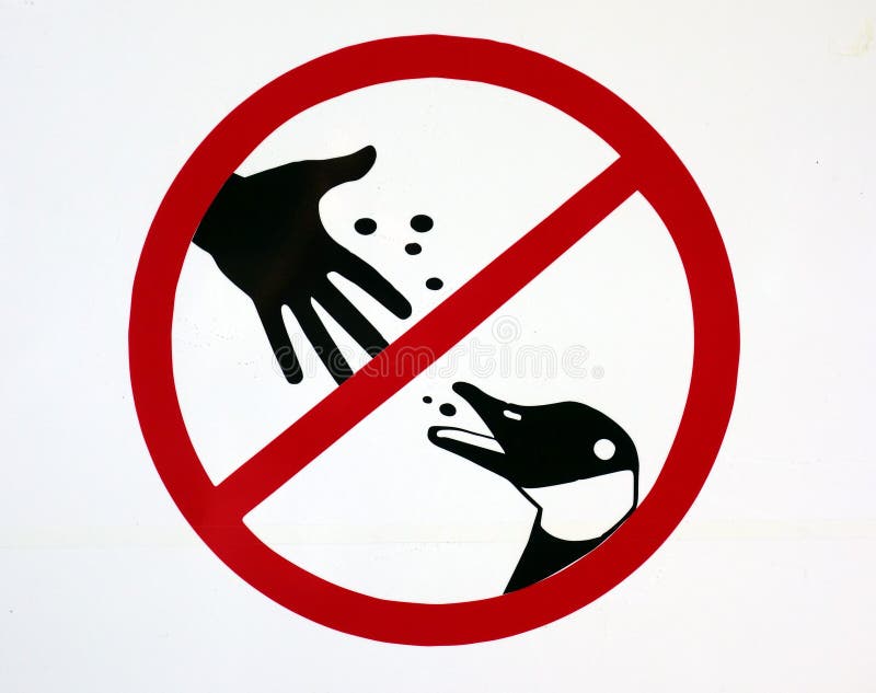 Do Not Feed Ducks Sign