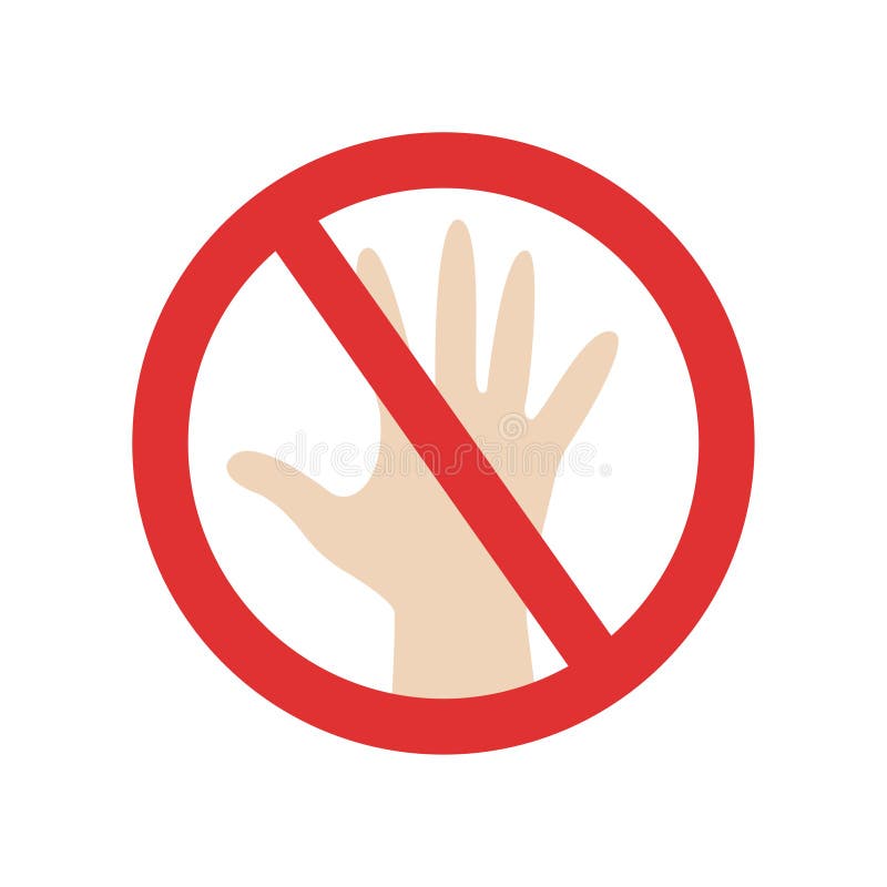 Знак можно трогать. Знак с ладонью запрещающий. Знак запрещено прикасаться. Запрет руками. Знак не трогать.