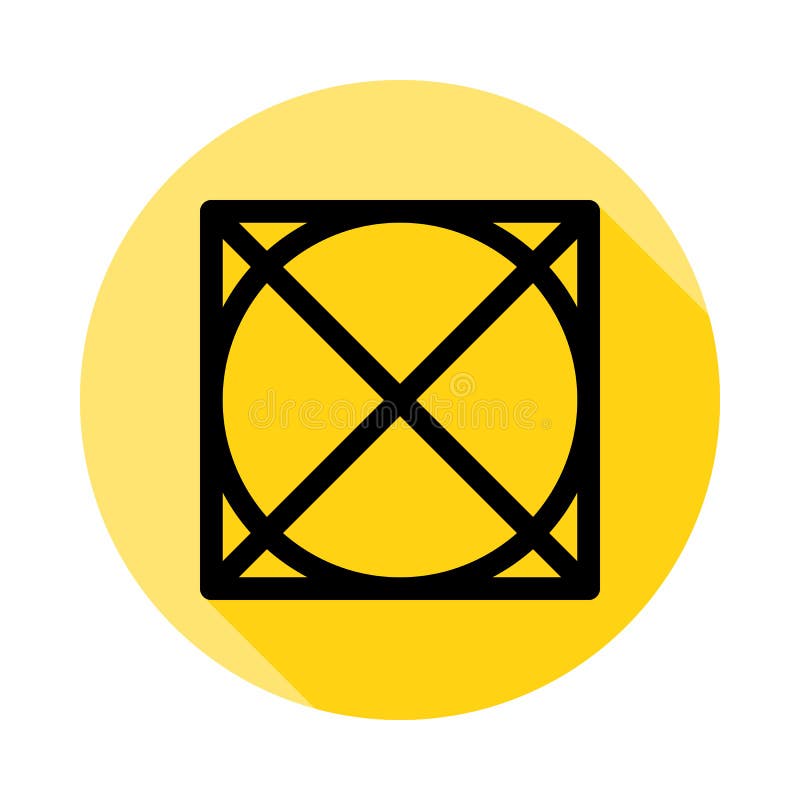 Do not tumble dry icon outline style Royalty Free Vector