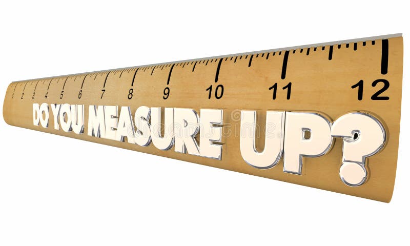 Do You Measure Up Ruler Qualified Evaluation Review Stock Illustration ...