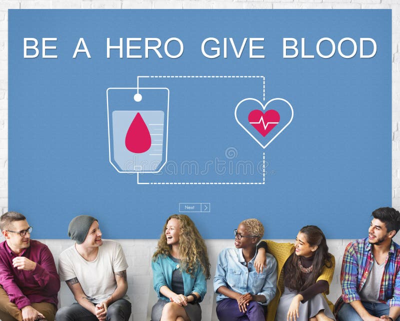 A doação de sangue dá o conceito de Sangre da transfusão da vida