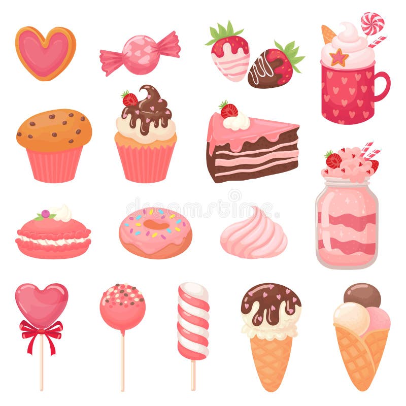 Vetores de Um Conjunto De Cupcakes Jogo De Ilustrações Da Cor Do Vetor Dos  Queques No Estilo Dos Desenhos Animados Desenhando Bolos À Mão e mais  imagens de Arte - iStock