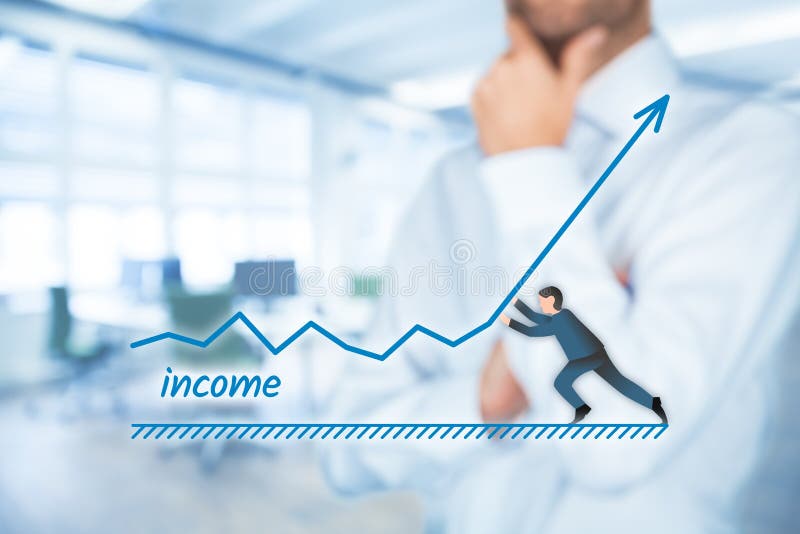 Dochodu wzrost zdjęcie stock Dochodu wzrost zdjęcie stock