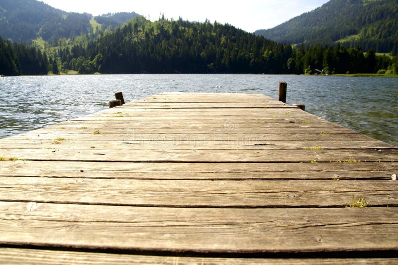 Dock in einem See