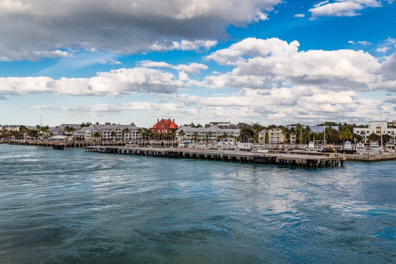 Dock of Key West from Sea stock image. Image of south 79666733