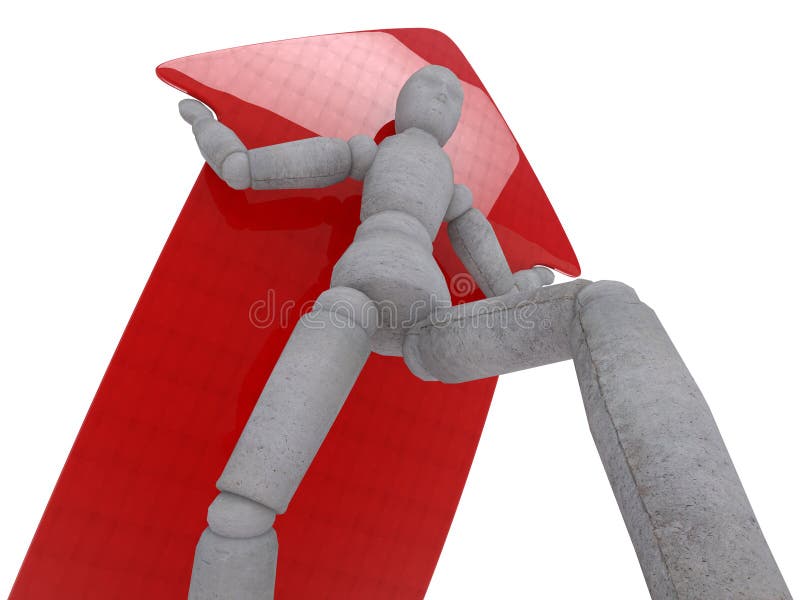 dockatecken för män 3d av styckena stock illustrationer dockatecken för män 3d av styckena stock illustrationer