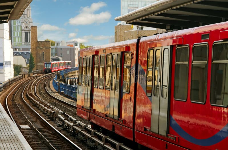 Docklands Light Railway, automated system. Docklands Light Railway, automated system.