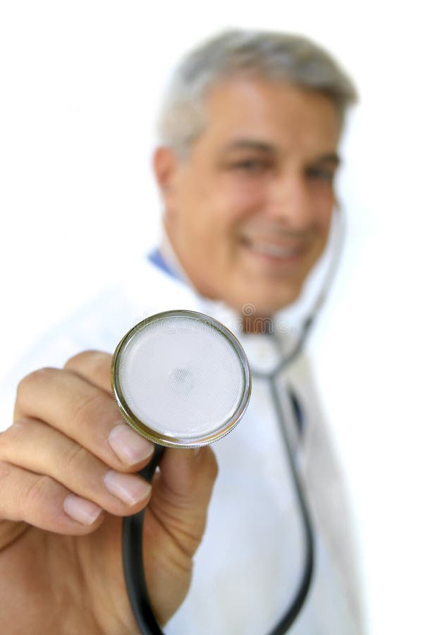 Docteur avec le stéthoscope photo stock