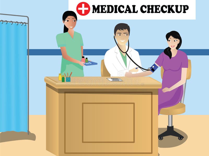Docteur Conducting Medical Camp illustration stock Docteur Conducting Medical Camp illustration stock