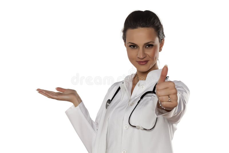 Docteur de jeune femme image libre de droits Docteur de jeune femme image libre de droits