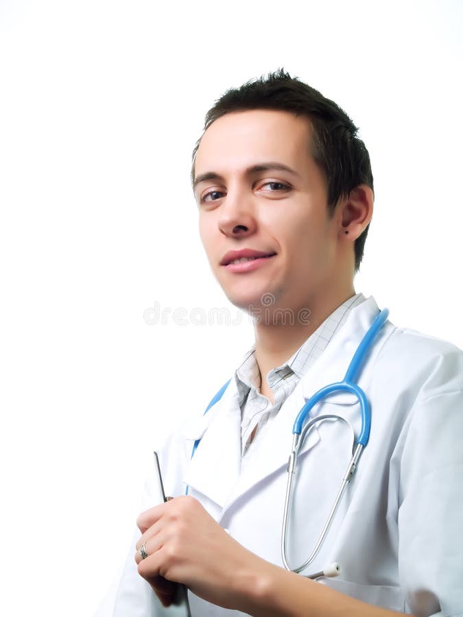 Young Doctor Smiling Stock Photo Image Of Hospital Doctor 4277000