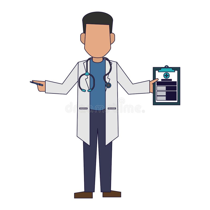 Doctor avatar concept royalty free illustration