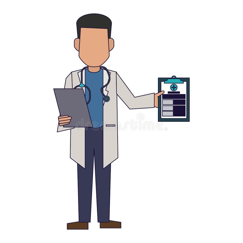 Doctor avatar concept royalty free illustration