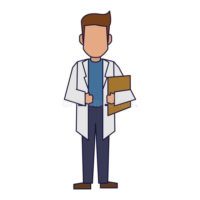 Doctor avatar concept royalty free illustration