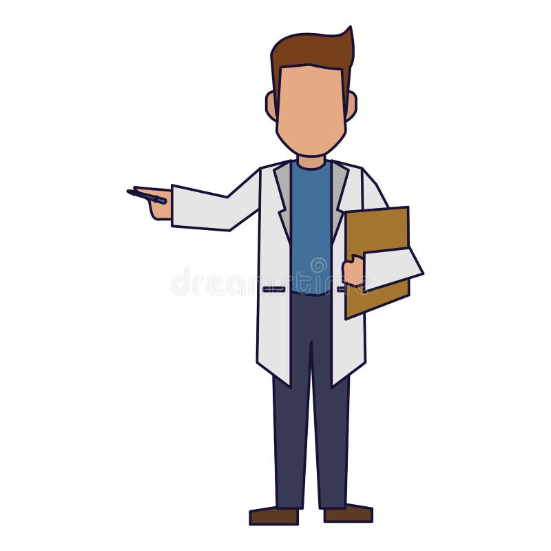 Doctor avatar concept royalty free illustration