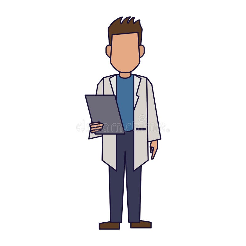 Doctor avatar concept vector illustration