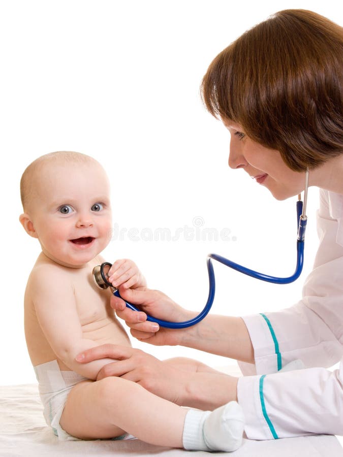 Doctor with a baby