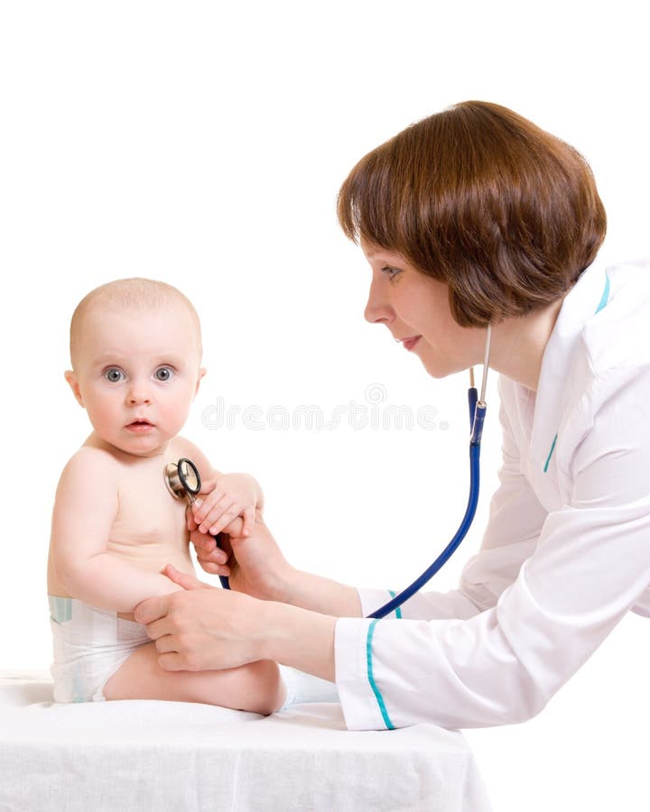 Doctor with a baby