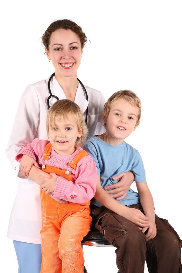 Doctor and children 2 stock image. Image of expertise 3911503