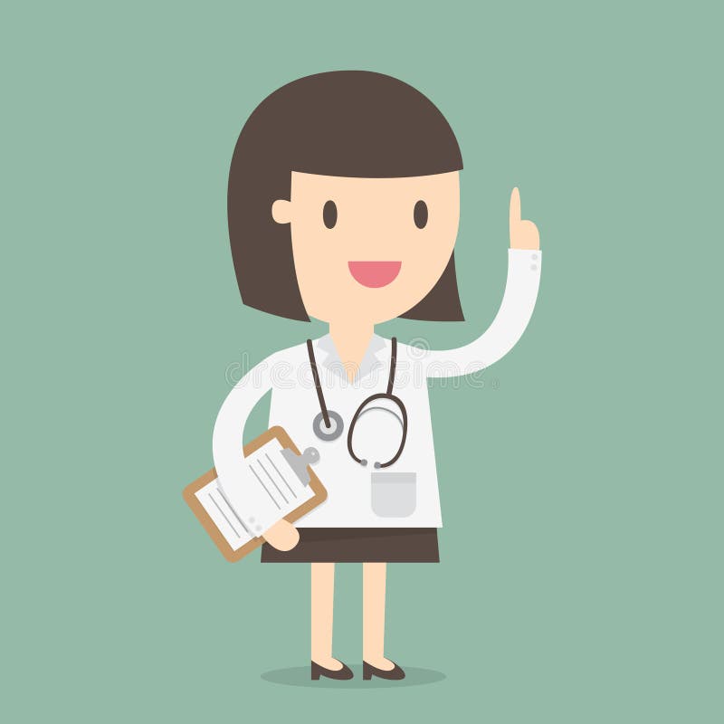 Doctor de sexo femenino libre illustration Doctor de sexo femenino libre illustration