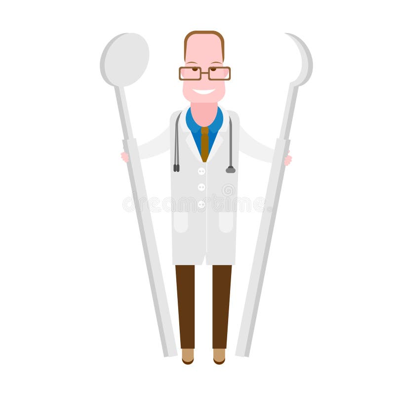 Doctor dentist royalty free illustration