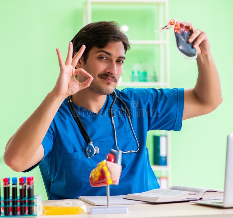 Doctor Doing Blood Analysis in the Lab Stock Photo Image of hospital