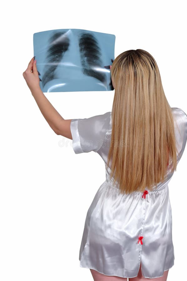 The doctor examines chest X-rays lungs stock images The doctor examines chest X-rays lungs stock images