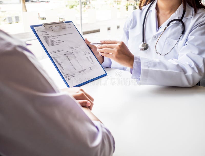 The Doctor Explained the Health Examination Results To the Patient